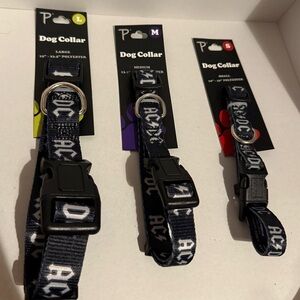 AC DC Dog Collar - Black and White